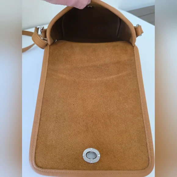 Vintage Coach Companion Flap Crossbody Bag Camel Glove Tanned Leather - Picture 7 of 15